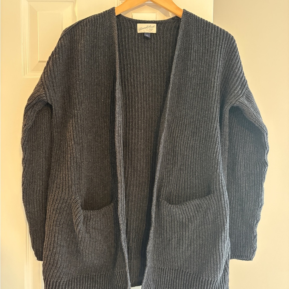 Universal Thread Charcoal Knit Cardigan Sweater